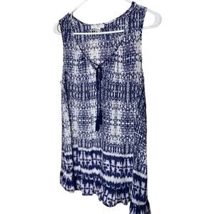 Bohemian BLL Tie-dye tunic top - Small, Sleeveless